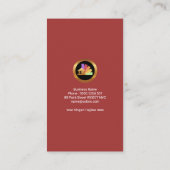 Red Peeling Wall Gold Brush Finishing Painter Visitenkarte (Rückseite)