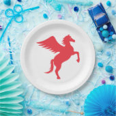 Red Pegasus Pappteller (Party)