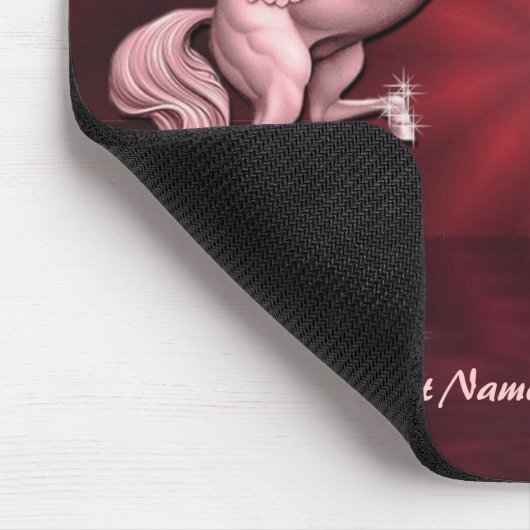 Red Pegasus Reflections Maus Pad Mousepad (Ecke)