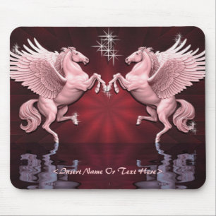 Red Pegasus Reflections Maus Pad Mousepad