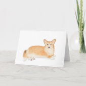 Red Pembroke Welsh Corgi Blindkarte Karte (Vorderseite)