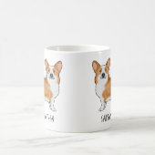 Red Pembroke Welsh Corgi Niedlicher Hund mit Indiv Kaffeetasse (Mittel)