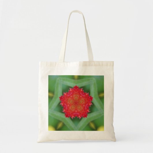 Red Pentagon Blume Tragetasche (Vorne)