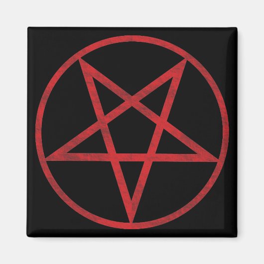 Red Pentagram Magnet (Vorne)