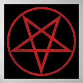 Red Pentagram Poster (Vorne)