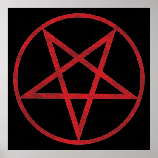Red Pentagram Poster (Vorne)