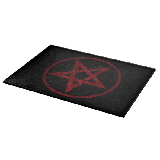 Red pentagram schneidebrett (Ecke)