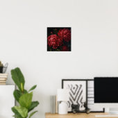 Red Peongs Blume Art Print Poster (Heimbüro)