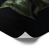 Red Peongs Blume Art Print Poster (Ecke)