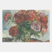 Red Peonies Blume Paul Gaugin Art Geschenkpapier Set (Vorderseite)