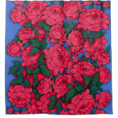 Red Peonies Duschvorhang (Vorderseite)