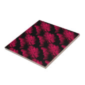Red Peonies Floral Art Tile Fliese (Seite)