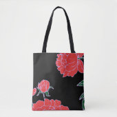 Red Peonies Tasche (Vorderseite)