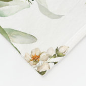 Red Peony Blume Bouquet Pattern Fleecedecke (Ecke)