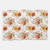 Red Peony Blume Bouquet Pattern Geschirrtuch (Horizontal)