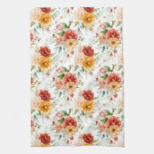 Red Peony Blume Bouquet Pattern Geschirrtuch (Vertikal)