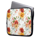 Red Peony Blume Bouquet Pattern Laptopschutzhülle (Vorderseite Links)