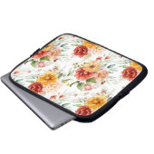 Red Peony Blume Bouquet Pattern Laptopschutzhülle (Vorne Knopf)