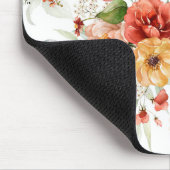 Red Peony Blume Bouquet Pattern Mousepad (Ecke)