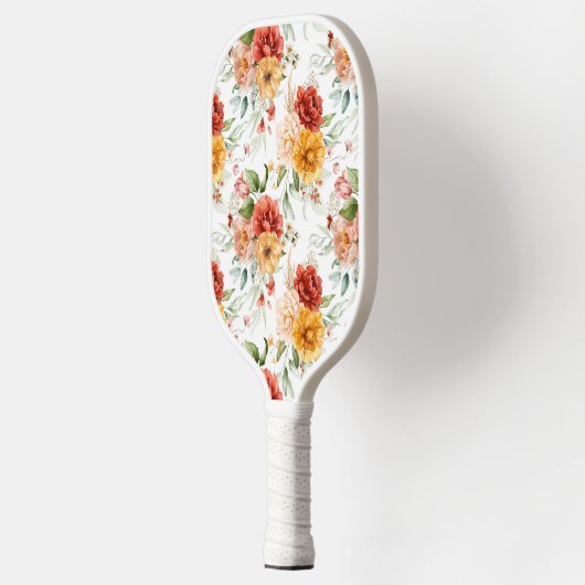 Red Peony Blume Bouquet Pattern Pickleball Schläger (Links)