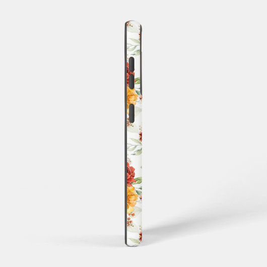 Red Peony Blume Bouquet Pattern Samsung Galaxy Hülle (Rechte Seite)