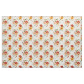 Red Peony Blume Bouquet Pattern Stoff (Fat Quarter (45,7 x 55,9 cm))