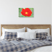 Red Peony Blume Leinwanddruck (Insitu (Schlafzimmer))