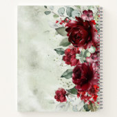 Red Peony Epiphany-Notebook Notizblock (Rückseite)