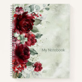 Red Peony Epiphany-Notebook Notizblock (Vorderseite)