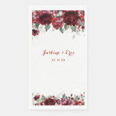 Red Peony Epiphany Wedding Serviette (Vorderseite)
