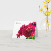 Red Peony Folded Grußkarte Karte (Gelbe Blume)