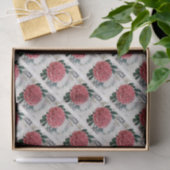 Red Peony Map Seidenpapier (Geschenk)