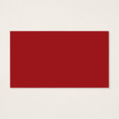 Red Peony on White mit Taupe Gastgeschenk Hochzeit (Rückseite)