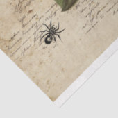 Red Peony Steampunk Skull Ephemera Seidenpapier (Ausschnitt)