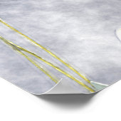 Red Peony Watercolor Floral Pattern Poster (Ecke)