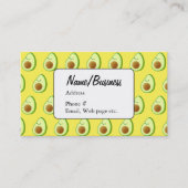 Red Pepper Cartoon Pattern Visitenkarte (Vorderseite)