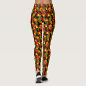 Red Pepper Chili Cook Off Fun Feinschmecker Leggings (Rückseite)