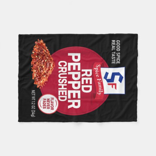 Red Pepper Crushed Sce Group Family Matching Hallo Fleecedecke (Vorderseite (Horizontal))