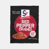 Red Pepper Crushed Sce Group Family Matching Hallo Fleecedecke (Vorderseite)