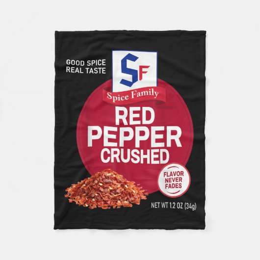 Red Pepper Crushed Sce Group Family Matching Hallo Fleecedecke (Vorderseite)