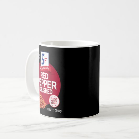 Red Pepper Crushed Sce Group Family Matching Hallo Kaffeetasse (Vorderseite Links)