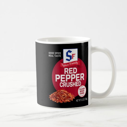 Red Pepper Crushed Sce Group Family Matching Hallo Kaffeetasse (Rechts)