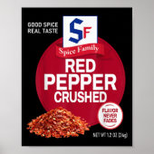 Red Pepper Crushed Sce Group Family Matching Hallo Poster (Vorne)