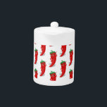 Red Pepper Diva Cartoon Pattern<br><div class="desc">Ein roter Pfeffer aus dem Cartoon, der für ein Bild posiert. Originelles Design.</div>