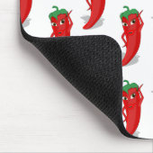 Red Pepper Diva Cartoon Pattern Mousepad (Ecke)