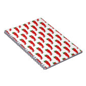 Red Pepper Diva Cartoon Pattern Notizblock (Rechte Seite)