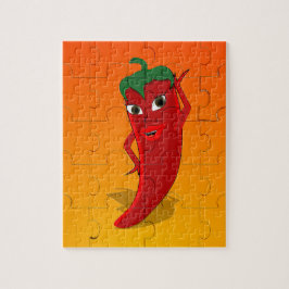 Red Pepper Diva Jigsaw Puzzle