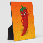 Red Pepper Diva Jigsaw Puzzle Fotoplatte (Seite)