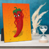 Red Pepper Diva Jigsaw Puzzle Fotoplatte (Seite)