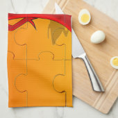 Red Pepper Diva Jigsaw Puzzle Geschirrtuch (Viertel Falte)